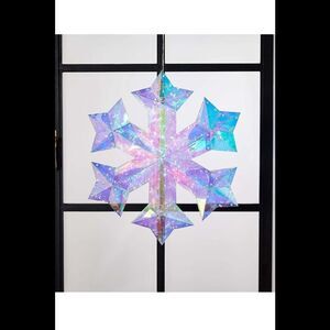 Fierce Home Indoor/Outdoor 17" Iridescent LED Snowflake